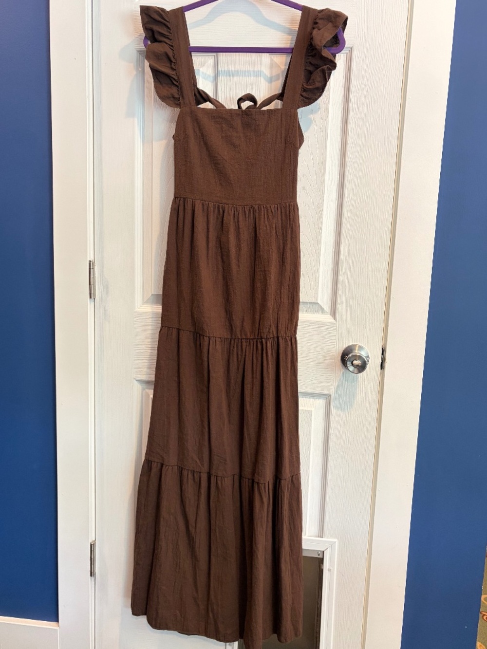 NEW SNDYS Brown Cotton Nap Dress Small